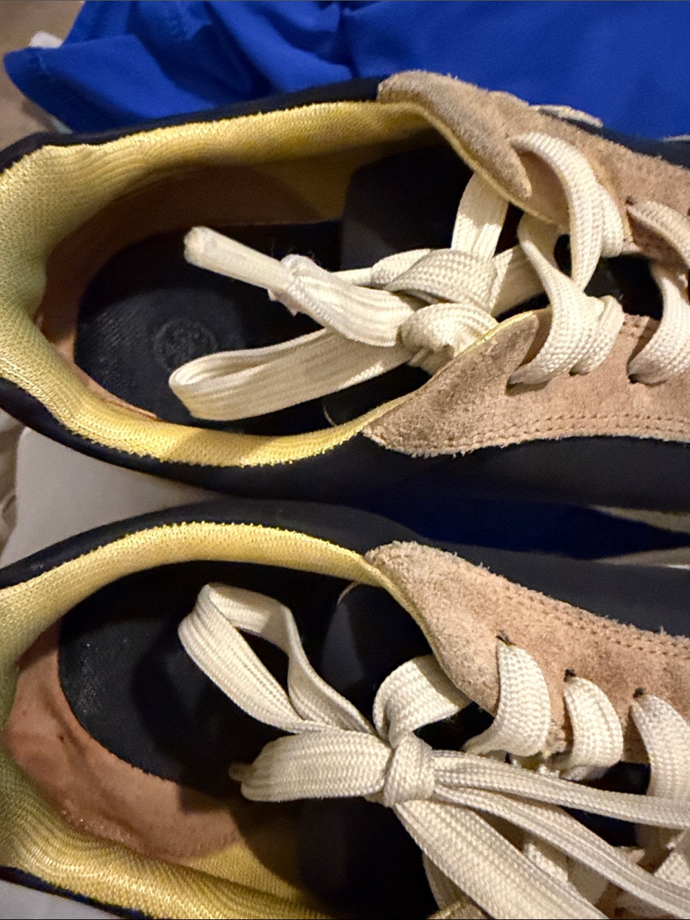 Tory Burch Women's black and Beige Runner Sneakers - Picture 6 of 6